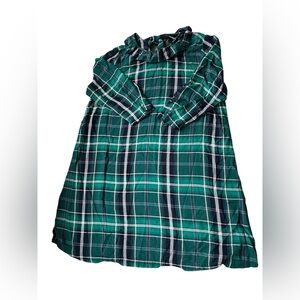 Crown & Ivy Green Plaid Dress